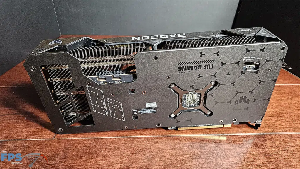 ASUS TUF Gaming Radeon RX 7900 GRE OC Edition: card back standing