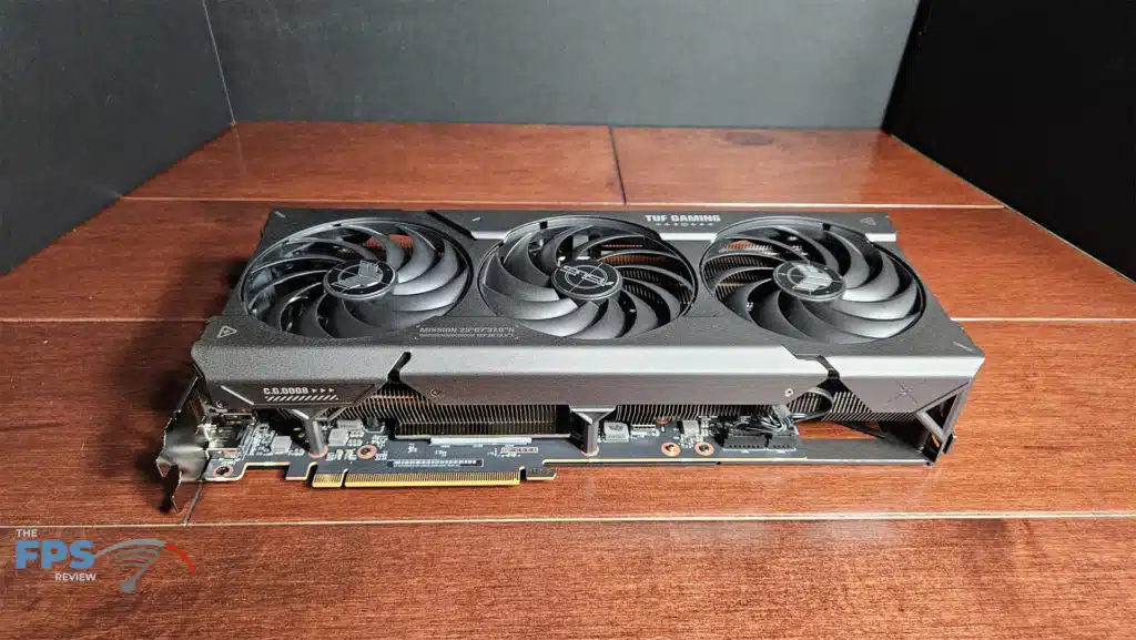 ASUS TUF Gaming Radeon RX 7900 GRE OC Edition: card top downside