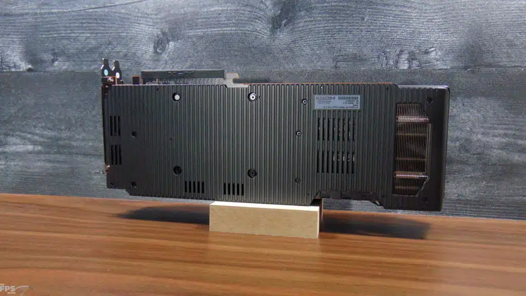 XFX Mercury AMD Radeon RX 7900 XTX Magnetic Air Standing on Table Back View