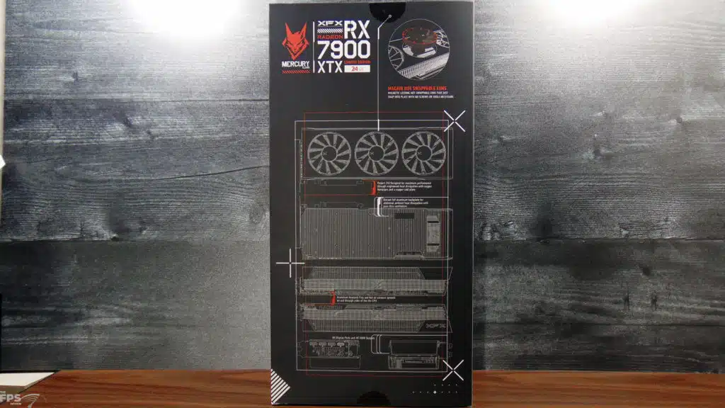 XFX Mercury AMD Radeon RX 7900 XTX Magnetic Air Box Back