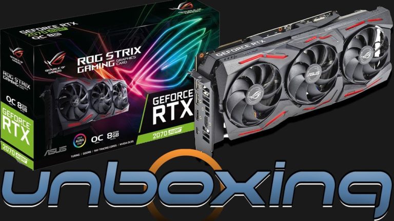 Unboxing of the ASUS ROG STRIX GeForce RTX 2070 SUPER O8G GAMING