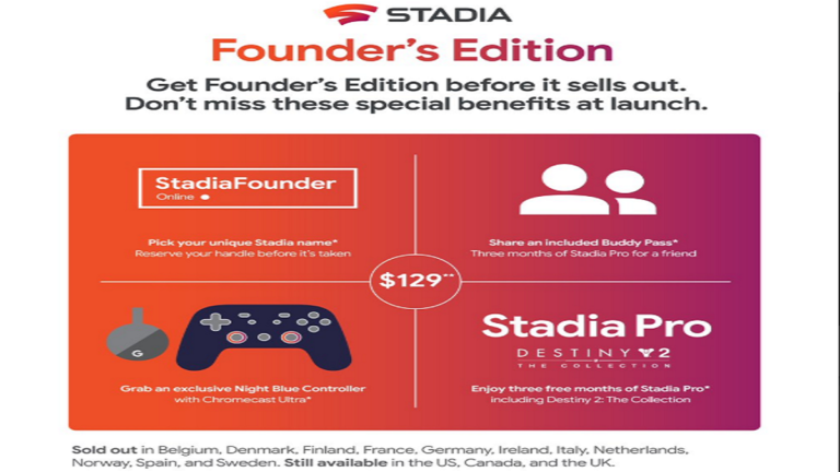 Stadia Selling Out in Europe