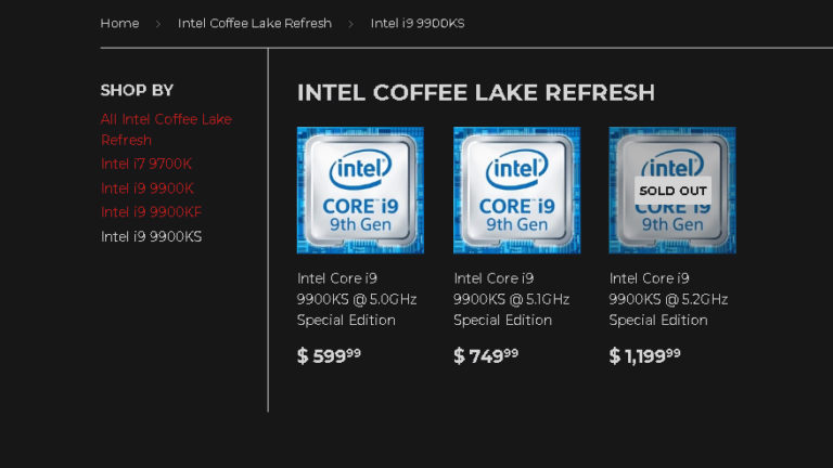 Silicon Lottery’s $1,200 Binned Intel Core i9-9900KS CPUs (5.2 GHz) Are Already Sold Out