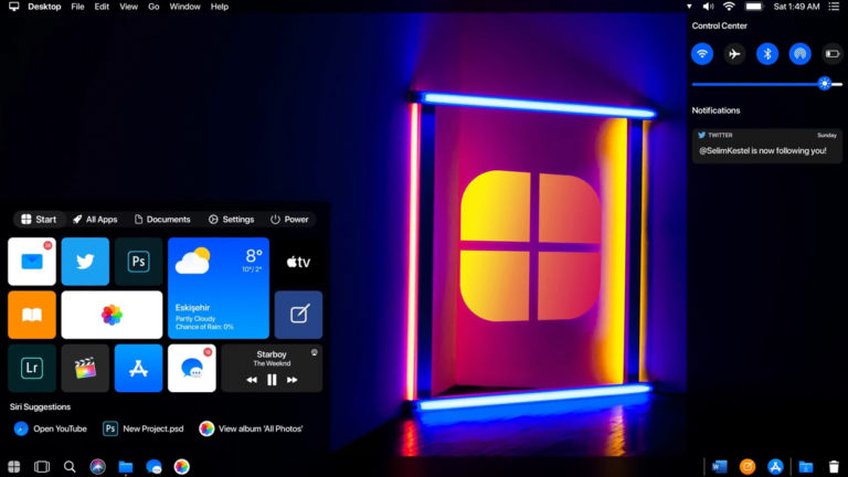 Concept Artist Shows Us What Windows 10 Might Look like If It Were Designed by Apple