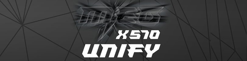 MSI MEG X570 Unify Motherboard Banner