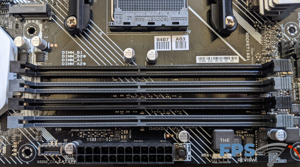 ASUS Prime X570 Pro Motherboard memory slots