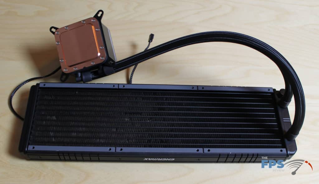 Enermax LIQTECH II 360mm AIO Cooler Radiator with copper heatplate shown