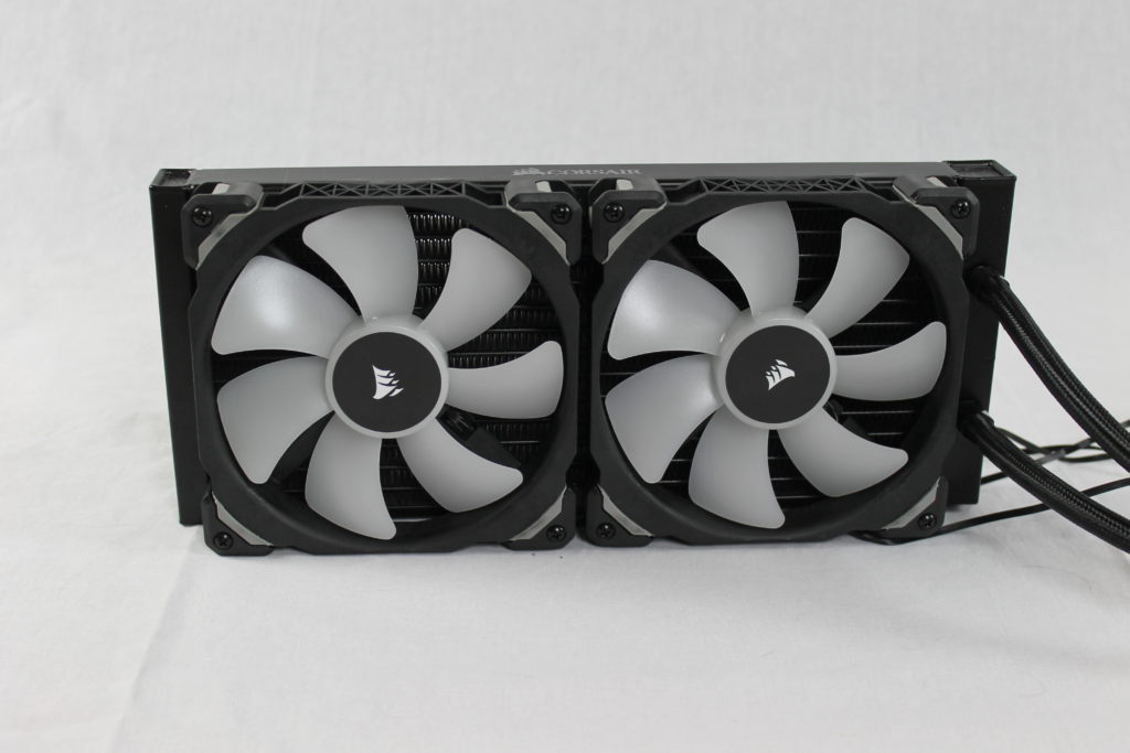 Corsair H115i Platinum radiator with fans installed