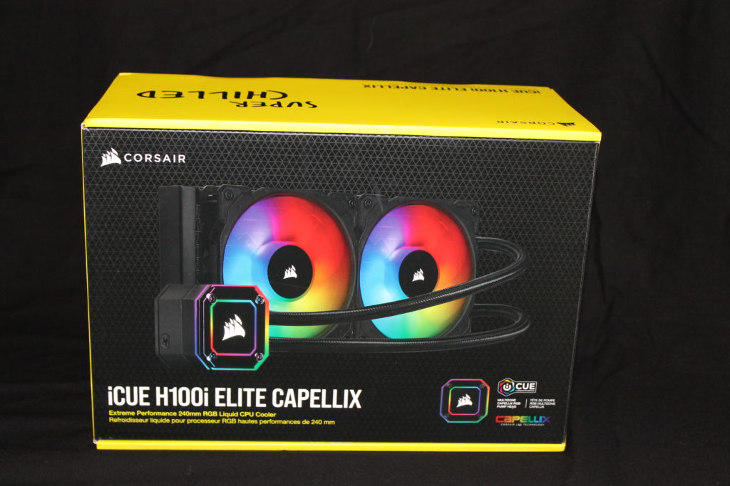 Corsair iCUE H100i ELITE CAPELLIX Box Front