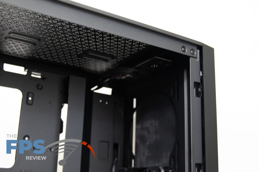 corsair 4000d tempered glass inside view