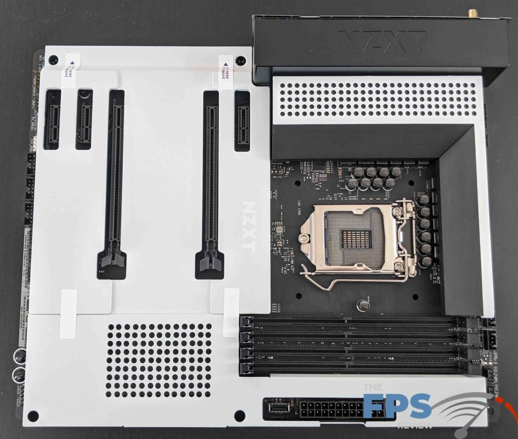 NZXT N7 Z490 Motherboard Top View