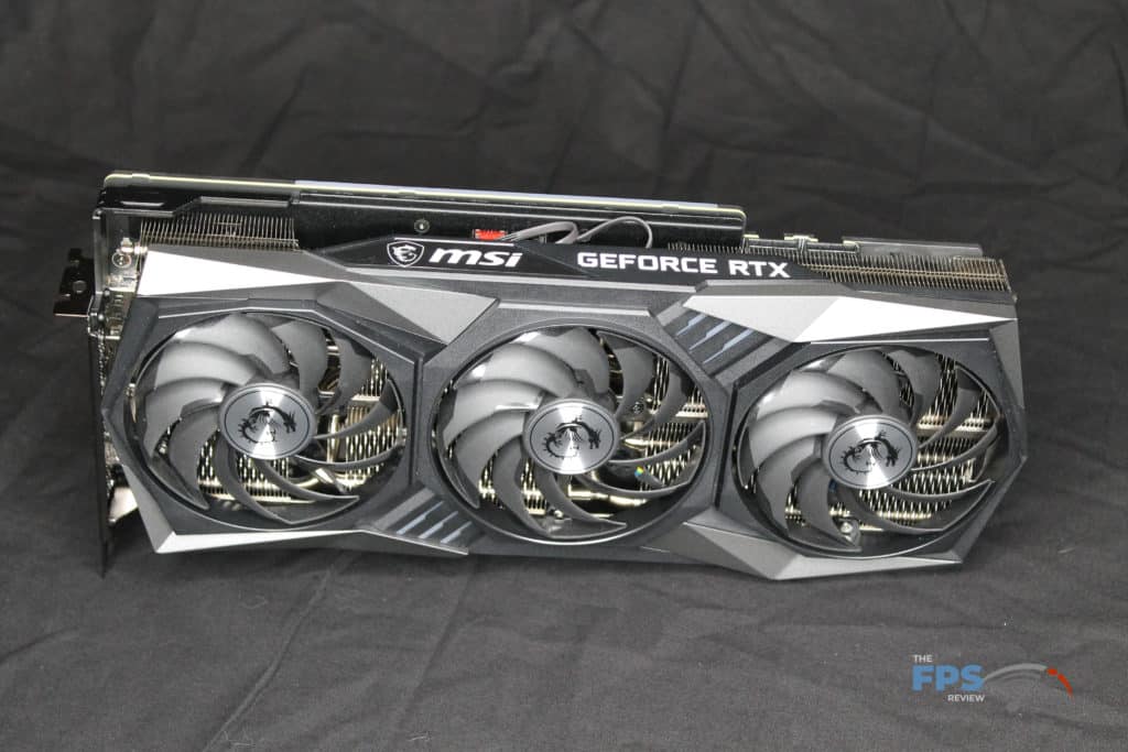 MSI GeForce RTX 3070 GAMING X TRIO Top Front View