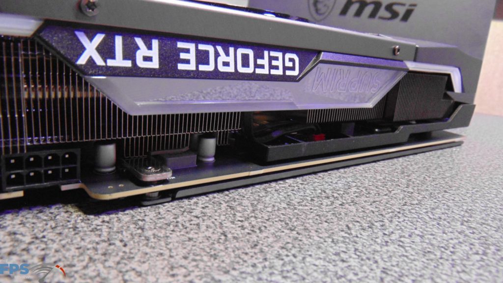 MSI GeForce RTX 3080 SUPRIM X Edge of Card