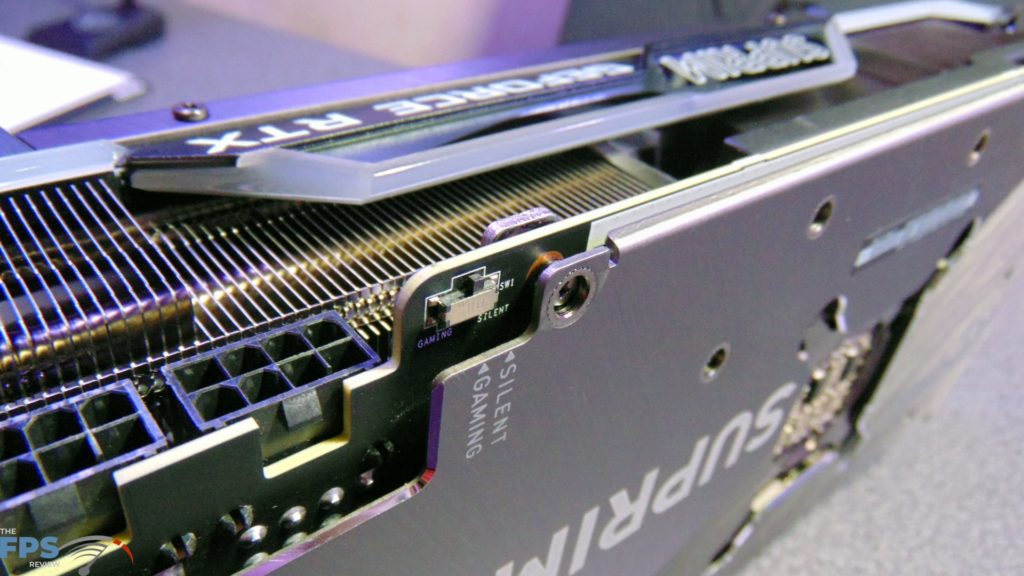MSI GeForce RTX 3080 SUPRIM X dual-BIOS switch