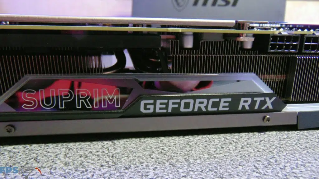 MSI GeForce RTX 3080 SUPRIM X GeForce and SUPRIM logo