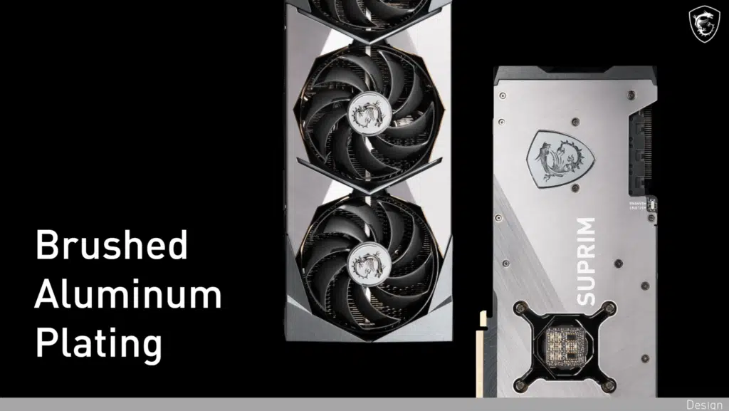 MSI GeForce RTX 3080 SUPRIM X Product Marketing Information from MSI