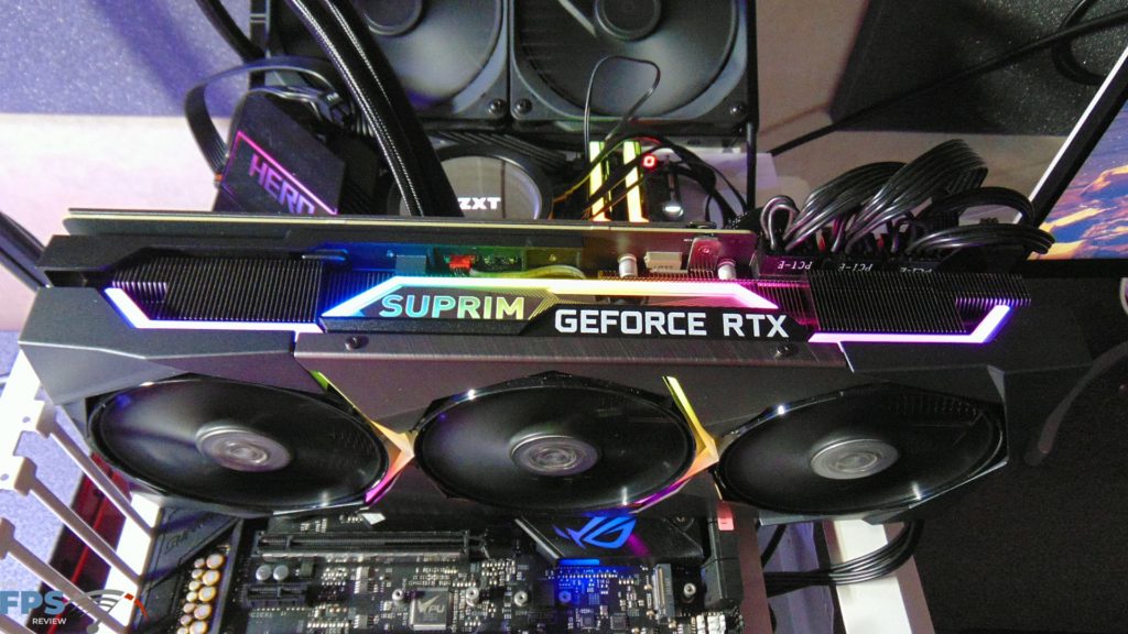 MSI GeForce RTX 3080 SUPRIM X Top View RGB