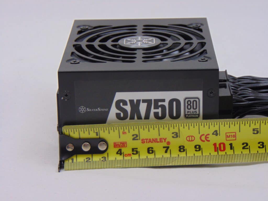 SilverStone SX750 750W SFX Power Supply Measure Size