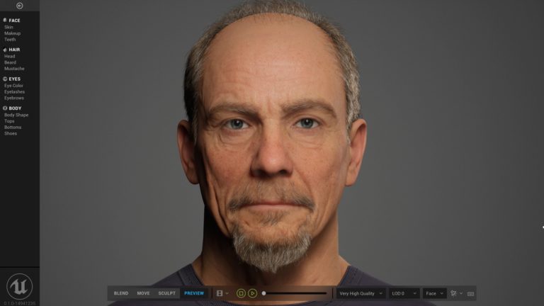 Epic Games Unveils App for Creating Astoundingly Lifelike Humans