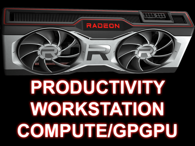 Radeon RX 6700 XT Slow in Productivity Workstation Performance?