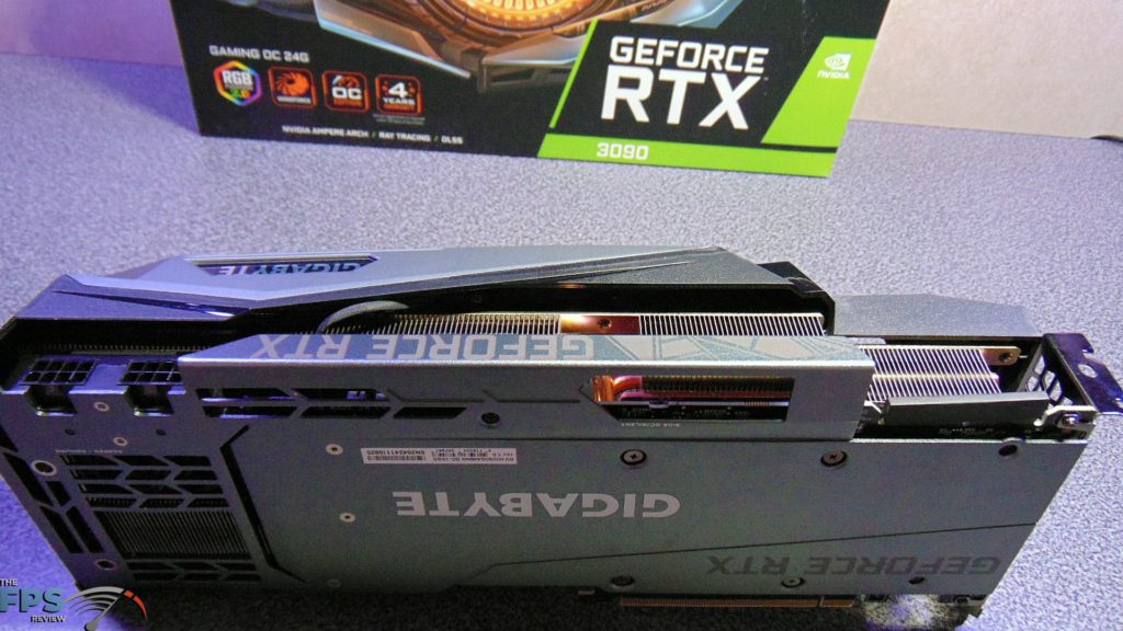 GIGABYTE GeForce RTX 3090 GAMING OC Edge of Card Standing Up