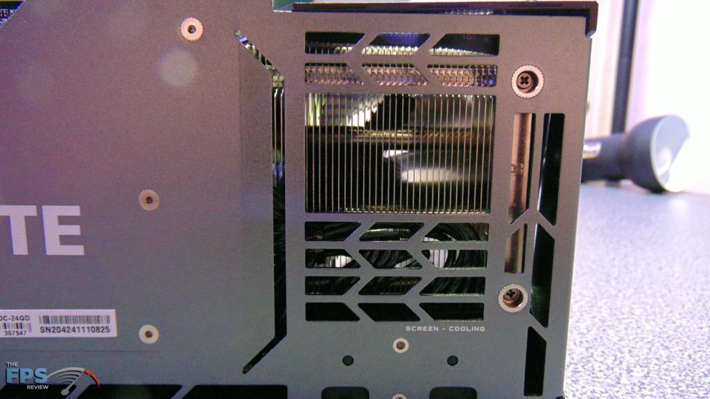 GIGABYTE GeForce RTX 3090 GAMING OC Shining Light Through Screen Cooling