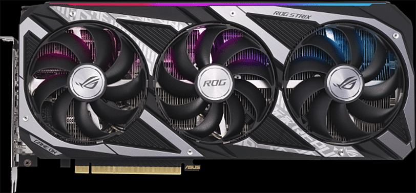 ASUS ROG STRIX GeForce RTX 3060 OC Edition Front of Card