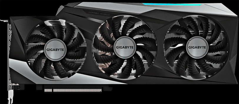 GIGABYTE GeForce RTX 3090 GAMING OC Video Card Front View