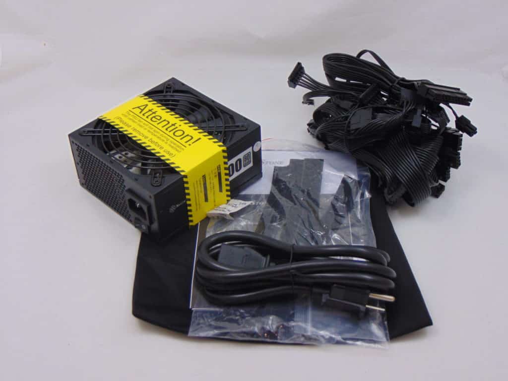 SilverStone SX1000 1000W SFX-L Power Supply box contents