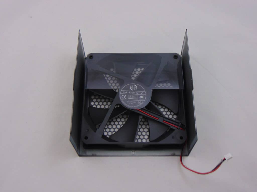 MSI A850GF 850W Power Supply closeup of fan