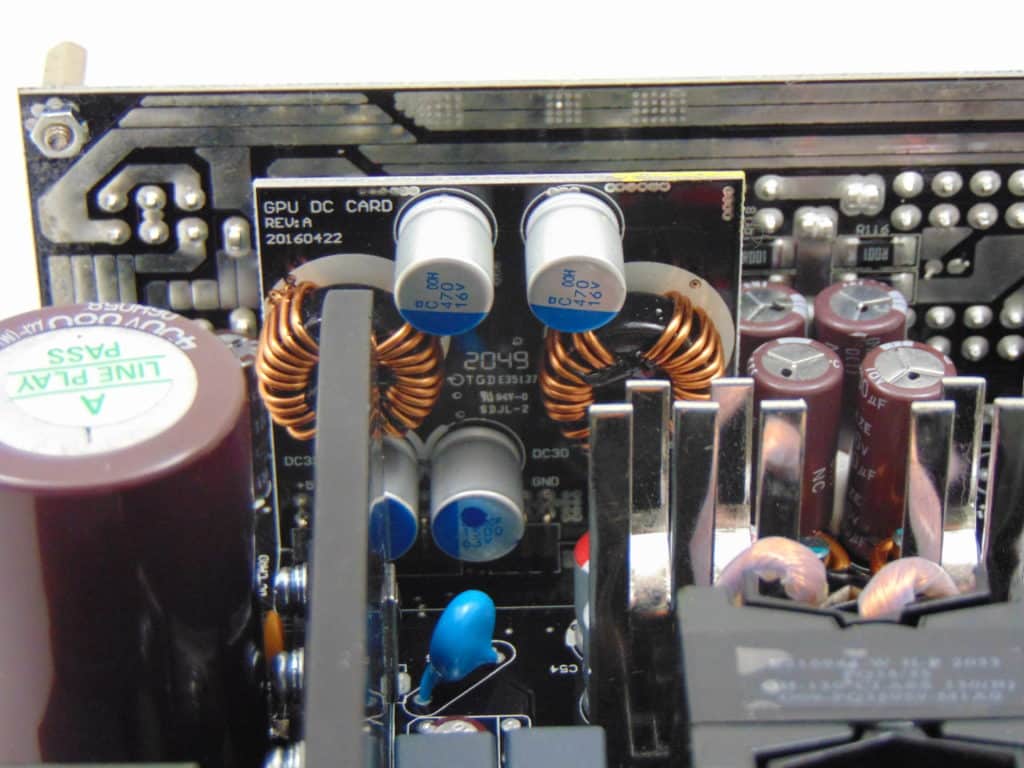 MSI A850GF 850W Power Supply inside psu