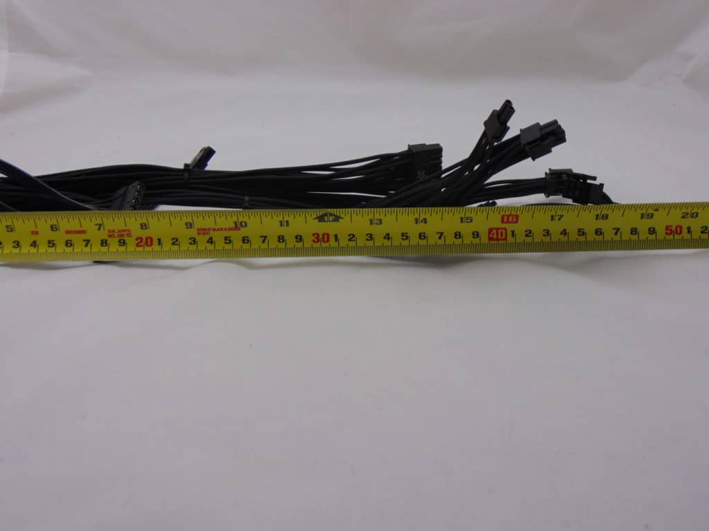 Lian Li SP750 Power Supply Cable Length with Ruler