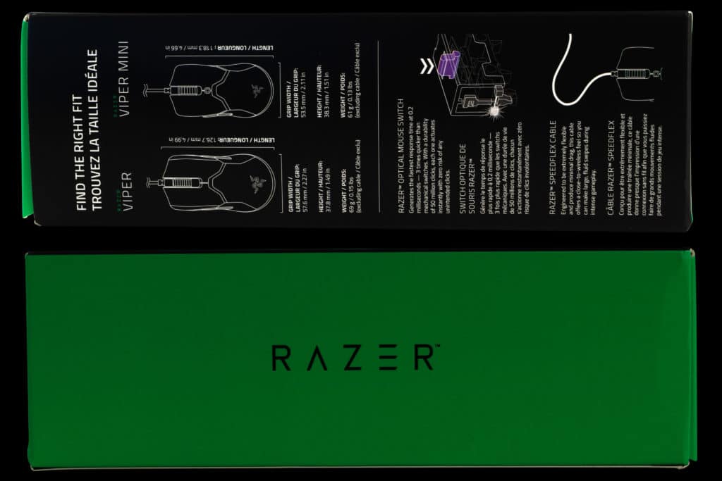 Razer Viper Mini box sides