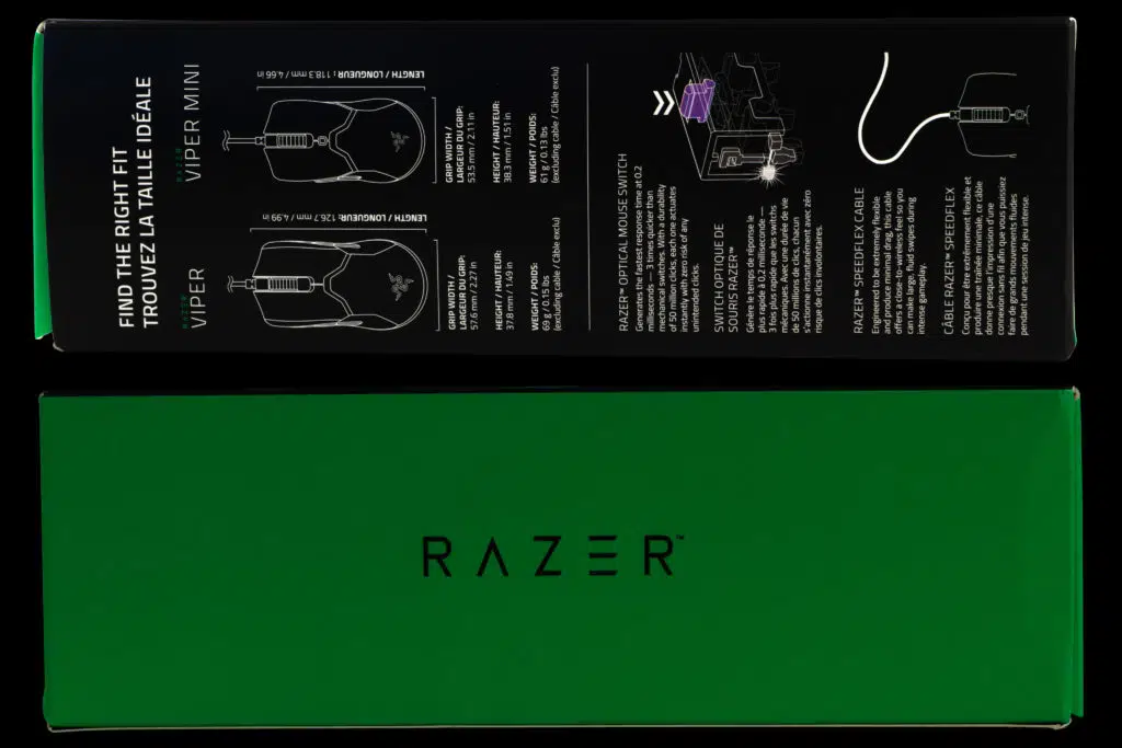 Razer Viper Mini box sides