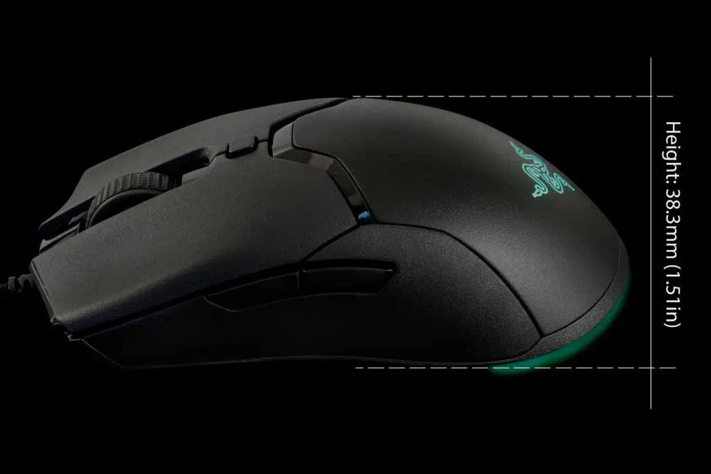 Razer Viper Mini Wired Gaming Mouse Size Measurement