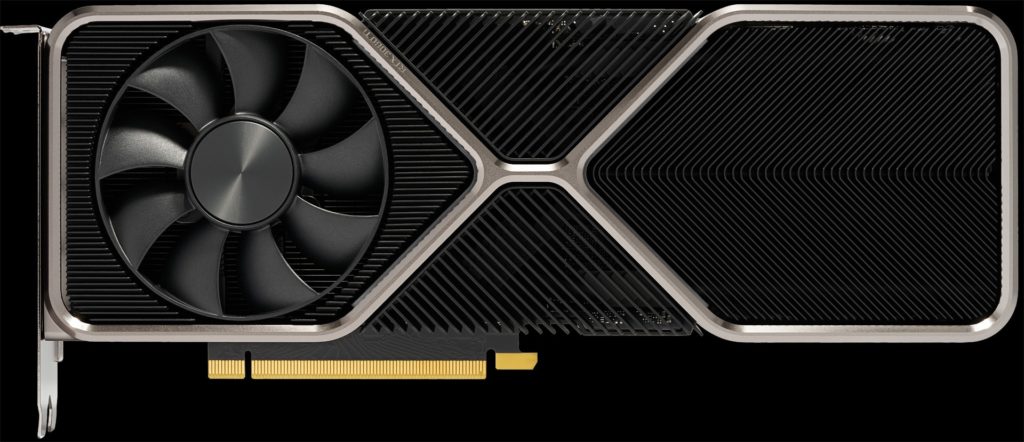 NVIDIA GeForce RTX 3080 Ti Founders Edition video card top view