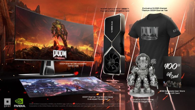 NVIDIA Announces Lottery for DOOM Eternal GeForce RTX 3080 Ti Limited Edition Demon Slayer Bundle