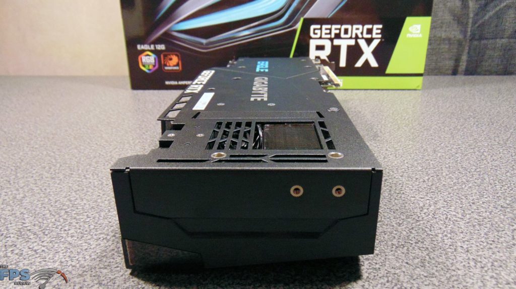 GIGABYTE GeForce RTX 3080 Ti EAGLE 12G Video Card angled view end