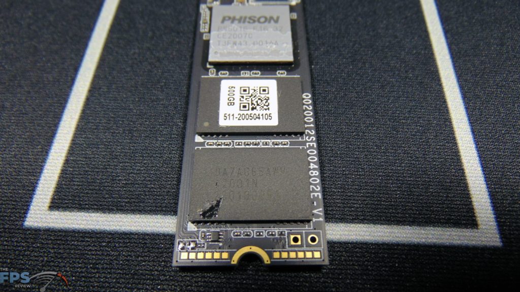 Sabrent Rocket 500GB PCIe 4.0 NVMe SSD Closeup of NAND Flash