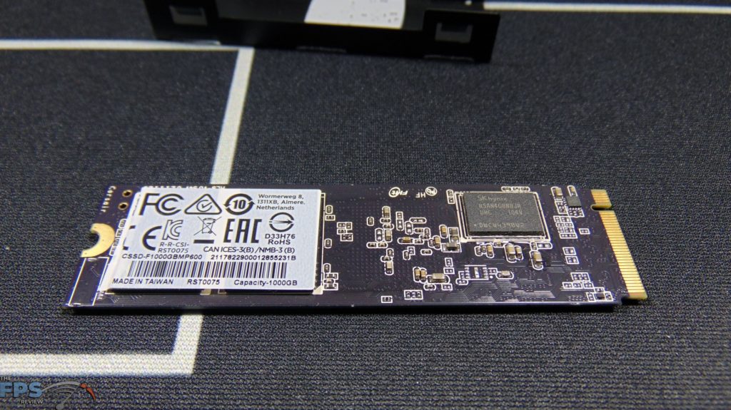 CORSAIR Force Series MP600 1TB Gen4 PCIe x4 NVMe SSD bottom view of bare SSD