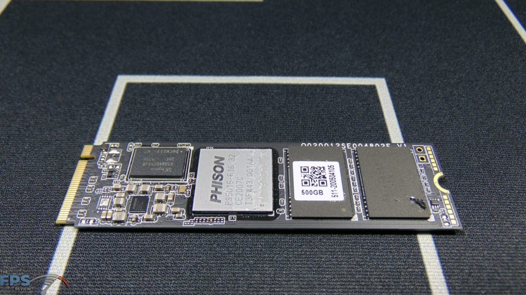 Sabrent Rocket 500GB PCIe 4.0 NVMe SSD Top View Bare Drive