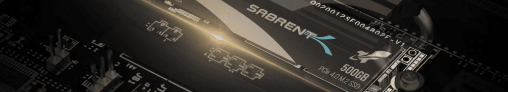 Sabrent Rocket 500GB PCIe 4.0 NVMe SSD Banner