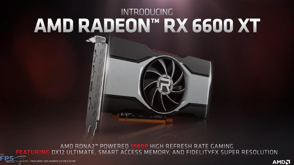 Introducing Radeon RX 6600 XT Presentation Slide