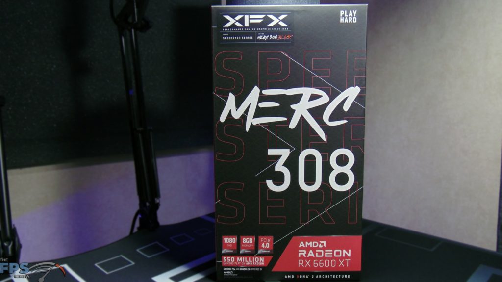 XFX SPEEDSTER MERC 308 Radeon RX 6600 XT Black Box Front
