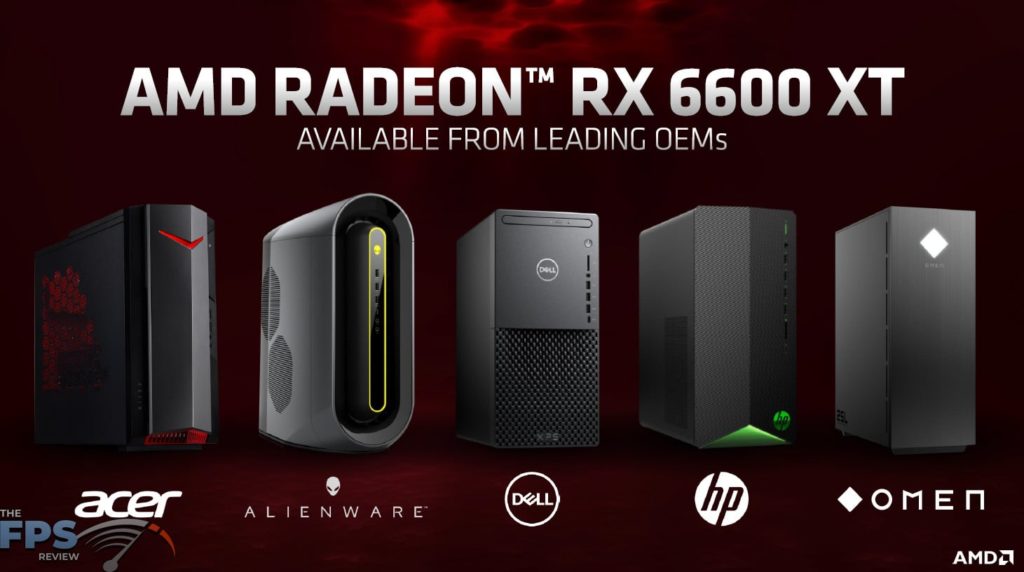 AMD Radeon RX 6600 XT Available from Leading OEMs Presentation Slide