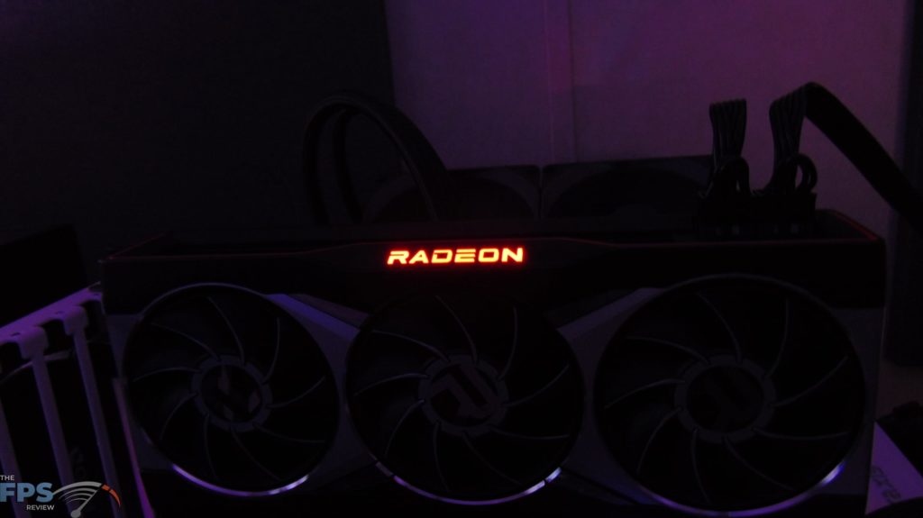 AMD Radeon RX 6900 XT Video Card Red Radeon LED Logo