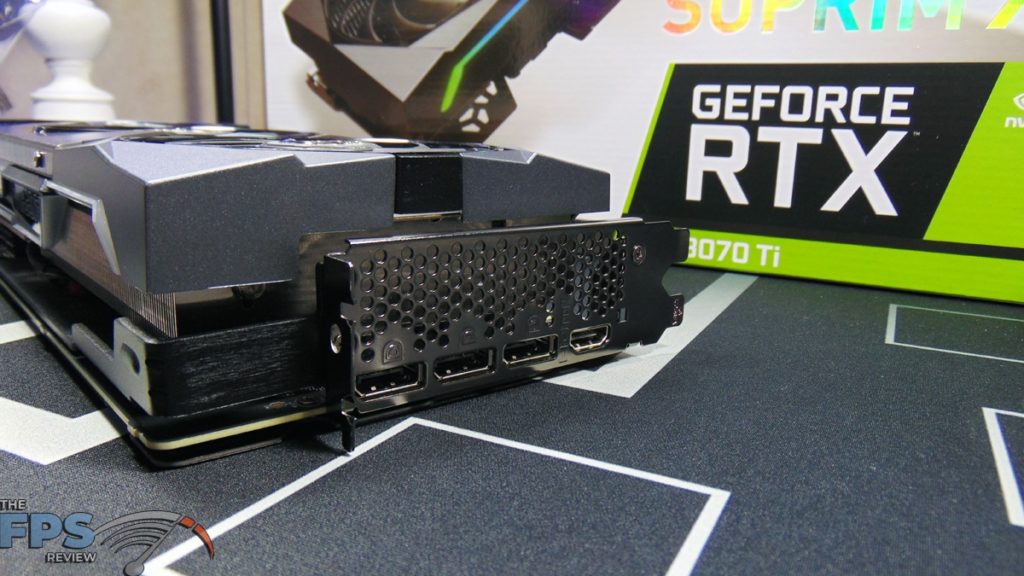 MSI GeForce RTX 3070 Ti SUPRIM X 8G Display Ports