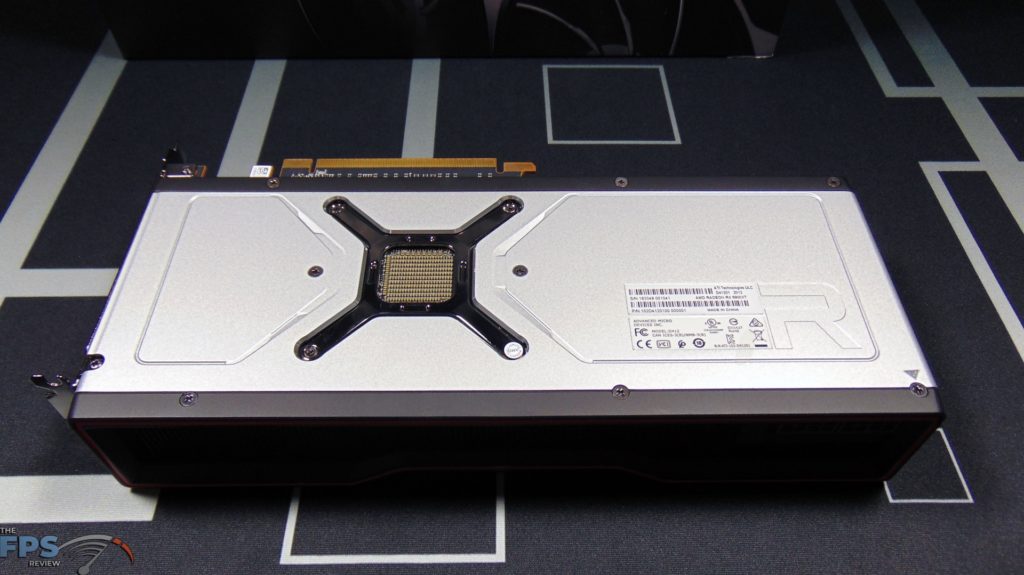 AMD Radeon RX 6900 XT Video Card Backplate