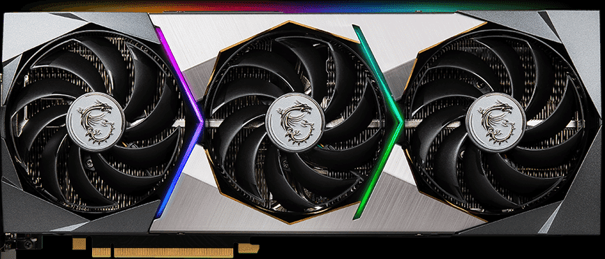 MSI GeForce RTX 3070 Ti SUPRIM X 8G Front View