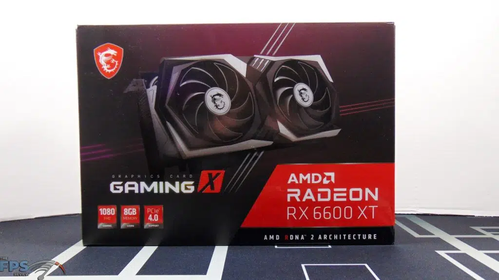 MSI Radeon RX 6600 XT GAMING X Video Card Box Front